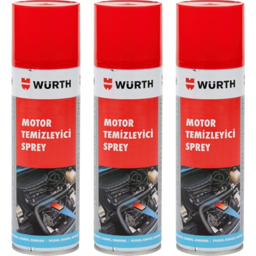 3x Motor Temizleyici Sprey 500 ml (Su Gerekmez)
