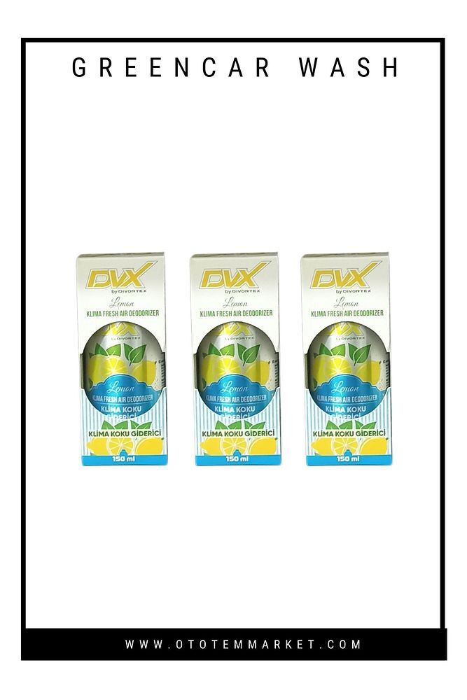 Divortex Klima Hava Tazeleme Spreyi 150 Ml Limon Kokulu 3 Adet