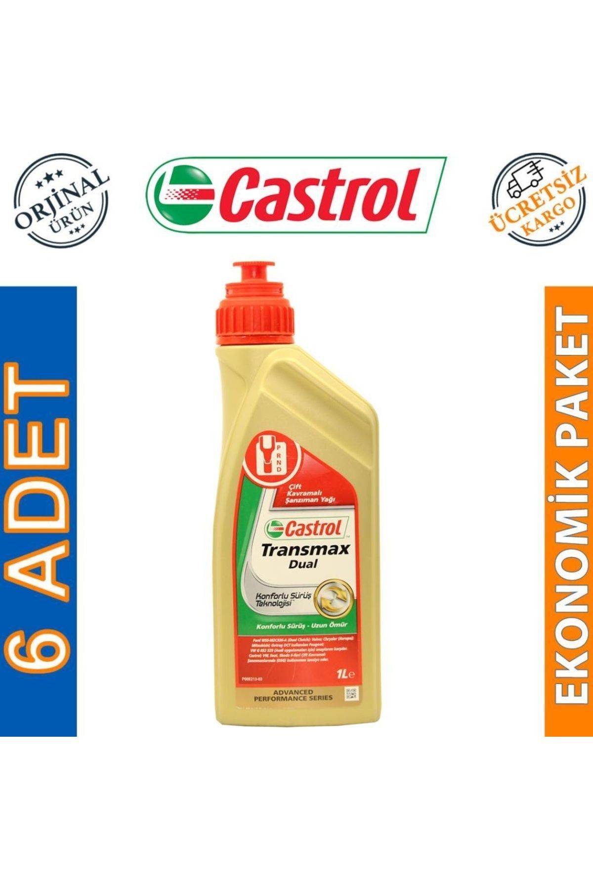 Castrol Transmax Dual Çift Kavramalı Şanzıman Yağı 5 x 1 L