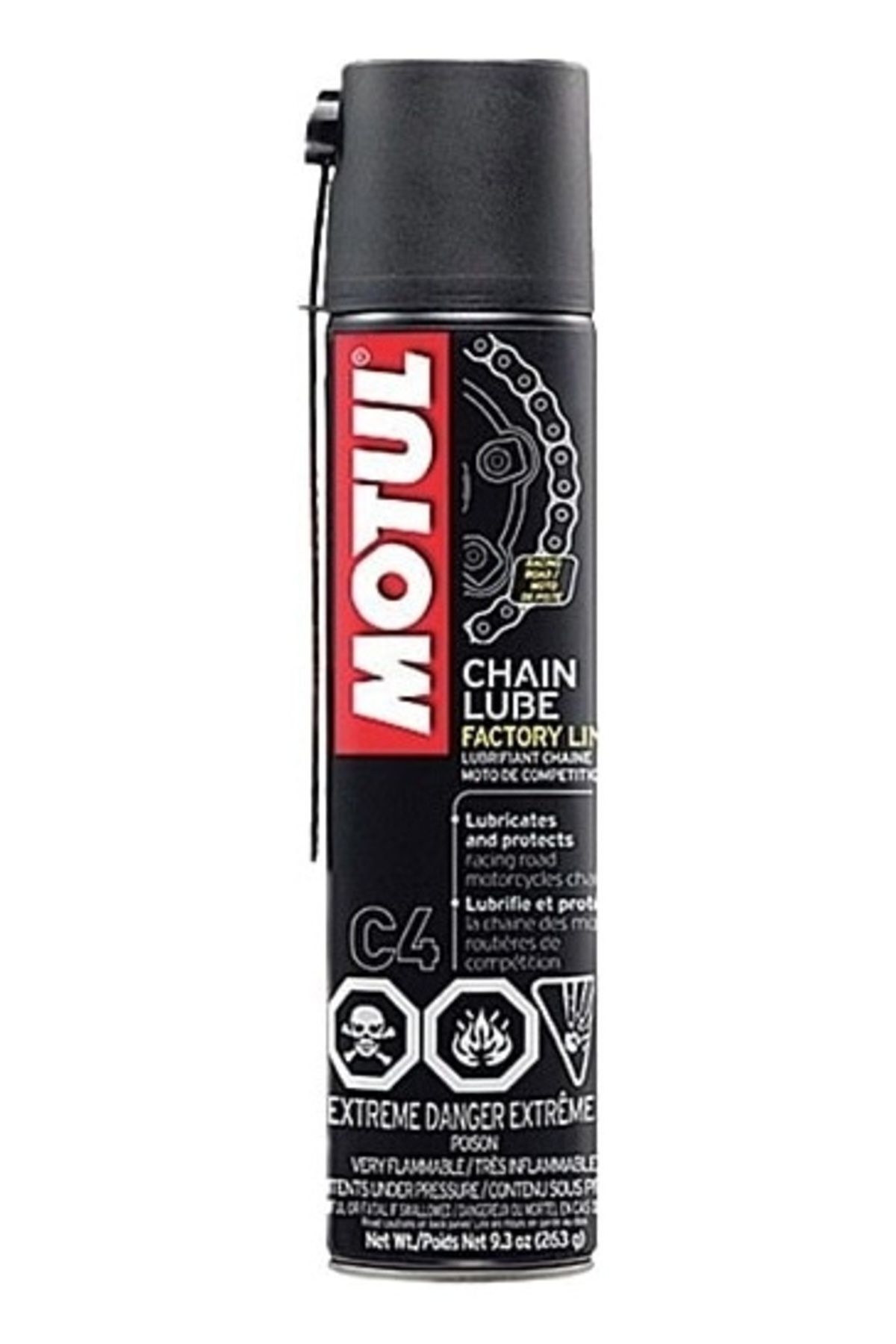 Motul C4 Chain Lube Factory Line Zincir Yağı 6 x 400 ML