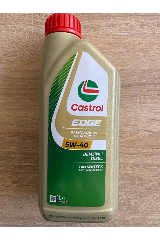 Edge Sıvı Titanyum Teknolojisi 5W-40 Dexos2 (1L) Tam Sentetik Dolum Yılı 2025