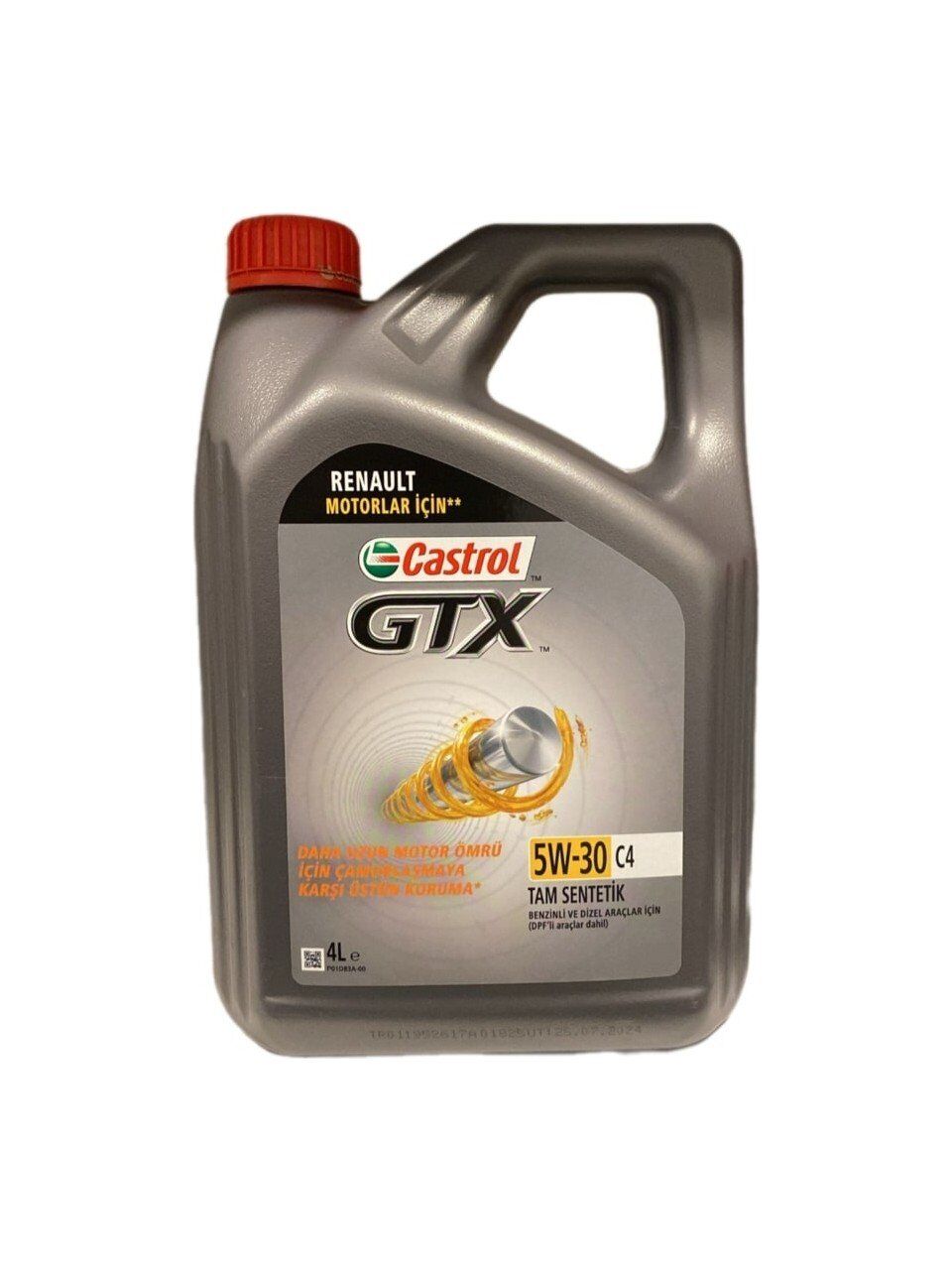 Castrol GTX 5W-30 C4 Tam Sentetik DPF Motor Yağı 4 L 4 L