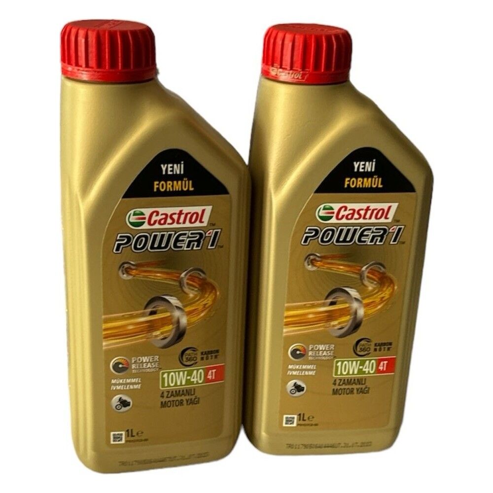 Yağ Castrol Power 1 10W40 4t 1l (Üretim 31.07.2023) 2 Adet