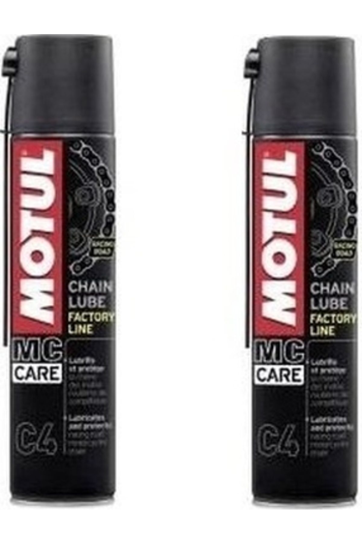 Motul C4 Racing Motosiklet Zincir Yağlama Spreyi 2 x 400 ML