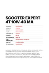 Scooter Expert 10w40 4t Ma 1l Motosiklet Yağı 2025 Üretim Tarihli